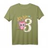 Kinder Geburtstagsshirt Eule - 3. Geburtstag Mädchen & Jungen, Lustiges T-Shirt für den Kindergeburtstag & Feier