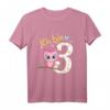 Kinder Geburtstagsshirt Eule - 3. Geburtstag Mädchen & Jungen, Lustiges T-Shirt für den Kindergeburtstag & Feier