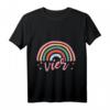 Süßes Regenbogen Mädchen T-Shirt zum 4. Geburtstag - Perfektes Geburtstagsoutfit und Geschenkidee für Mädchen