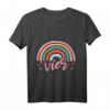 Süßes Regenbogen Mädchen T-Shirt zum 4. Geburtstag - Perfektes Geburtstagsoutfit und Geschenkidee für Mädchen