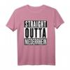 Straight Outta Niederrhein T-Shirt – Heimatliebe, Geschenk für Niederrheiner & Fußballfans aus Mönchengladbach, Krefeld & Co.