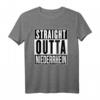 Straight Outta Niederrhein T-Shirt – Heimatliebe, Geschenk für Niederrheiner & Fußballfans aus Mönchengladbach, Krefeld & Co.
