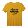 Kölsche Mädcher Op Jöck T-Shirt in Schwarz – Lustiges Köln Sprüche Shirt für Frauen, Karneval, Urlaub & Geschenkideen für Kölsche Mädchen