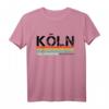 Köln Vintage Stripes T-Shirt – Stylisches Stadtshirt für Damen und Herren als Souvenir aus Köln