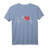 Kölner Skyline Herzschlag T-Shirt – Liebe Köln, Karneval & Dom – Für Jecke & Fans des Kölner Karnevals