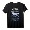 Pfeif auf den Prinzen, ich nehm das Pferd - Lustiges Reiterin T-Shirt für Pferdefans und Reiterinnen