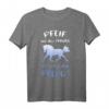 Pfeif auf den Prinzen, ich nehm das Pferd - Lustiges Reiterin T-Shirt für Pferdefans und Reiterinnen