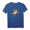 Lustiges Highland Rind T-Shirt mit Pole Dance Kuh – Humorvolles Bauernhof- und Tierliebhaber-Geschenk im Comic Style