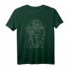 Abstraktes Line-Art Gesichter T-Shirt – Kunst- und Streetwear-Design mit griechischer Statue, Vaporwave & Glitch Art