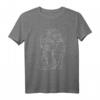 Abstraktes Line-Art Gesichter T-Shirt – Kunst- und Streetwear-Design mit griechischer Statue, Vaporwave & Glitch Art