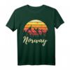 Sonnenuntergang Norwegen T-Shirt - Perfektes Geschenk für Norwegen-Liebhaber, Angler, Wanderer, Skifahrer & Wikinger-Fans