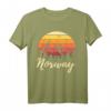 Sonnenuntergang Norwegen T-Shirt - Perfektes Geschenk für Norwegen-Liebhaber, Angler, Wanderer, Skifahrer & Wikinger-Fans