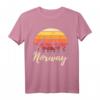 Sonnenuntergang Norwegen T-Shirt - Perfektes Geschenk für Norwegen-Liebhaber, Angler, Wanderer, Skifahrer & Wikinger-Fans