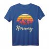 Sonnenuntergang Norwegen T-Shirt - Perfektes Geschenk für Norwegen-Liebhaber, Angler, Wanderer, Skifahrer & Wikinger-Fans