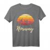 Sonnenuntergang Norwegen T-Shirt - Perfektes Geschenk für Norwegen-Liebhaber, Angler, Wanderer, Skifahrer & Wikinger-Fans