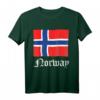 Norwegische Flagge Geschenkidee T-Shirt – Perfekt für Norwegen Liebhaber, Wandern, Skifahren & Wikinger Fans