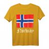 Norwegische Flagge Geschenkidee T-Shirt – Perfekt für Norwegen Liebhaber, Wandern, Skifahren & Wikinger Fans