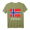 Norwegische Flagge Geschenkidee T-Shirt – Perfekt für Norwegen Liebhaber, Wandern, Skifahren & Wikinger Fans