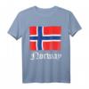 Norwegische Flagge Geschenkidee T-Shirt – Perfekt für Norwegen Liebhaber, Wandern, Skifahren & Wikinger Fans