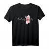 Sardinien Insel Flagge EKG Herzschlag Italien Geschenk T-Shirt – Perfekt als Erinnerung an den Sardinien-Urlaub oder zum Stolz zeigen auf das sardische Erbe