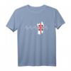 Sardinien Insel Flagge EKG Herzschlag Italien Geschenk T-Shirt – Perfekt als Erinnerung an den Sardinien-Urlaub oder zum Stolz zeigen auf das sardische Erbe