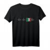 Herzfrequenz Italien Flagge EKG Wappen T-Shirt – Perfektes Fan-Shirt für stolze Italiener und Italienliebhaber