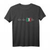 Herzfrequenz Italien Flagge EKG Wappen T-Shirt – Perfektes Fan-Shirt für stolze Italiener und Italienliebhaber