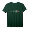 Herzfrequenz Italien Flagge EKG Wappen T-Shirt – Perfektes Fan-Shirt für stolze Italiener und Italienliebhaber