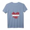 Damen Lettland-Flagge T-Shirt mit 'I love Latvia' Herzdesign – Patriotisches Geschenk für Letten, Geburtstag & Jahrestag