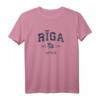Riga Lettland Vintage Sport Bootsflagge Anker T-Shirt – Nautisches Marine Design für Segler, Kapitäne & Wassersportler, perfektes Geschenk
