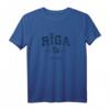 Riga Lettland Vintage Sport Bootsflagge Anker T-Shirt – Nautisches Marine Design für Segler, Kapitäne & Wassersportler, perfektes Geschenk