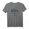 Riga Lettland Vintage Sport Bootsflagge Anker T-Shirt – Nautisches Marine Design für Segler, Kapitäne & Wassersportler, perfektes Geschenk