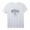 Riga Lettland Vintage Sport Bootsflagge Anker T-Shirt – Nautisches Marine Design für Segler, Kapitäne & Wassersportler, perfektes Geschenk