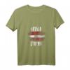 Lettland Stolz T-Shirt mit Flagge – V-Ausschnitt für Fans, Veteranen und patriotische Anlässe