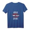 Lettland Stolz T-Shirt mit Flagge – V-Ausschnitt für Fans, Veteranen und patriotische Anlässe