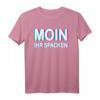 Moin ihr Spacken Plattdeutsch Vaporwave T-Shirt – Lustiges Norddeutschland Begrüßungsspruch für Nordlichter und Küstenfans