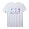 Moin ihr Spacken Plattdeutsch Vaporwave T-Shirt – Lustiges Norddeutschland Begrüßungsspruch für Nordlichter und Küstenfans