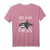 Just A Girl Who Loves Orcas - Lustiges Wal T-Shirt für Frauen, Mädchen & Meeresfans, Perfekt als Geschenk zu Geburtstag & Weihnachten