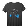 Killerwal Orca Wal Familie springt aus dem Wasser T-Shirt – Perfekt für Meer-, Wasserpark- und Familienurlaube