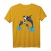 Killerwal Orca Wal Familie springt aus dem Wasser T-Shirt – Perfekt für Meer-, Wasserpark- und Familienurlaube