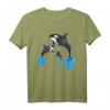 Killerwal Orca Wal Familie springt aus dem Wasser T-Shirt – Perfekt für Meer-, Wasserpark- und Familienurlaube
