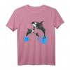 Killerwal Orca Wal Familie springt aus dem Wasser T-Shirt – Perfekt für Meer-, Wasserpark- und Familienurlaube