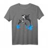 Killerwal Orca Wal Familie springt aus dem Wasser T-Shirt – Perfekt für Meer-, Wasserpark- und Familienurlaube