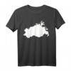Mecklenburg Vorpommern Umriss T-Shirt – Klassisch geschnittenes Heimatshirt für Liebhaber des Bundeslandes