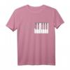 Piano Klavier Heartbeat Line EKG T-Shirt - Perfektes Geschenk für Musiker, Pianisten & Musikliebhaber