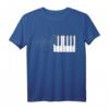 Piano Klavier Heartbeat Line EKG T-Shirt - Perfektes Geschenk für Musiker, Pianisten & Musikliebhaber