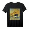 Titanic White Star Line Vintage Poster T-Shirt – Retro Schiffsmotiv für Herren, Damen & Kinder, ideal für Seefahrts- und Reise-Enthusiasten