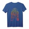 Star Wars R2-D2 Gradient Line Art T-Shirt - Offiziell Lizenzierte Star Wars Kleidung für Fans