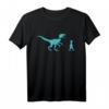 Little Boy Walking Pet Velociraptor T-Shirt – Cooles Dinosaurier Graphic Tee für Kinder, perfekte Geschenkidee für Dinosaurier-Fans