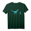 Little Boy Walking Pet Velociraptor T-Shirt – Cooles Dinosaurier Graphic Tee für Kinder, perfekte Geschenkidee für Dinosaurier-Fans